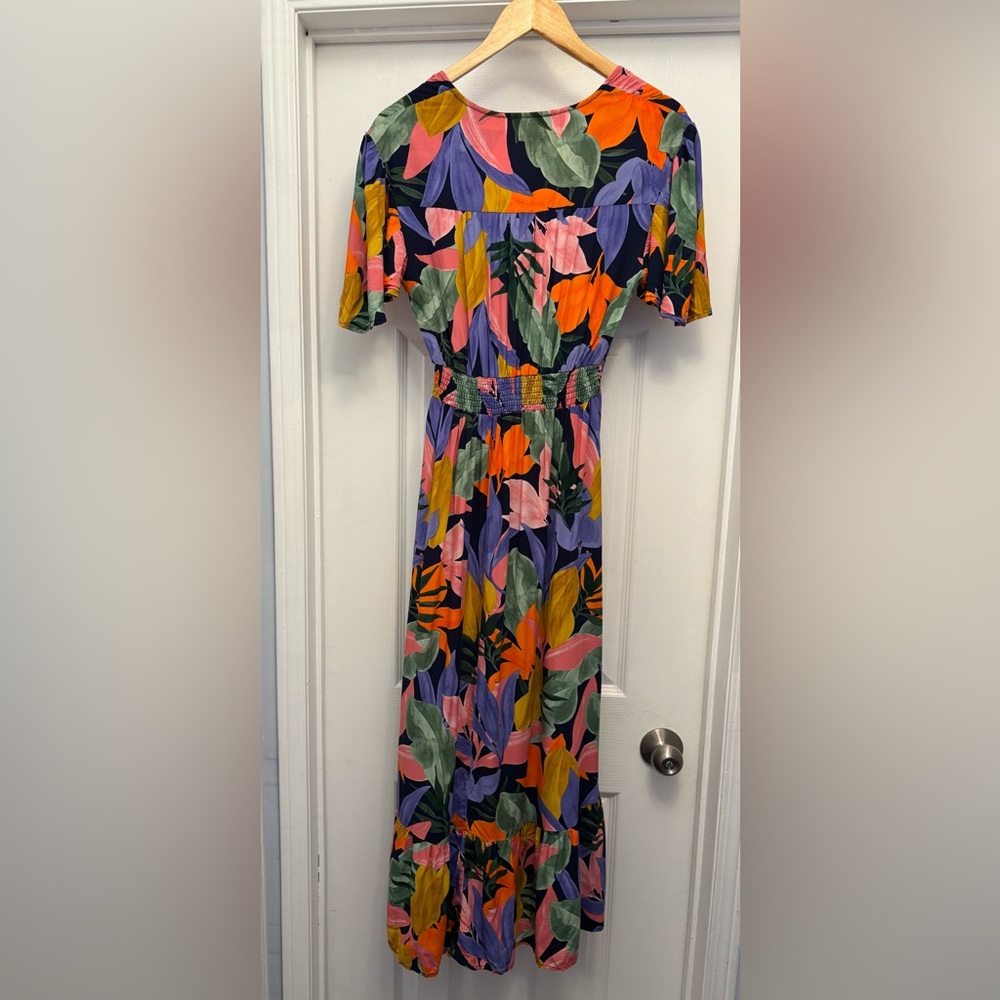 Printed Floral Maxi Dress in Multi-Color - Picture 4 of 10